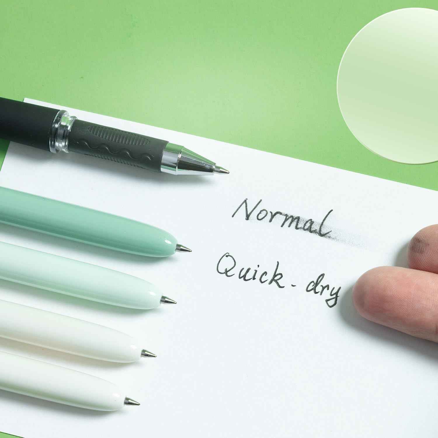 M&G 4Pcs Gel Pens,0.5mm Black Ink Pens Fine Point - TTpen