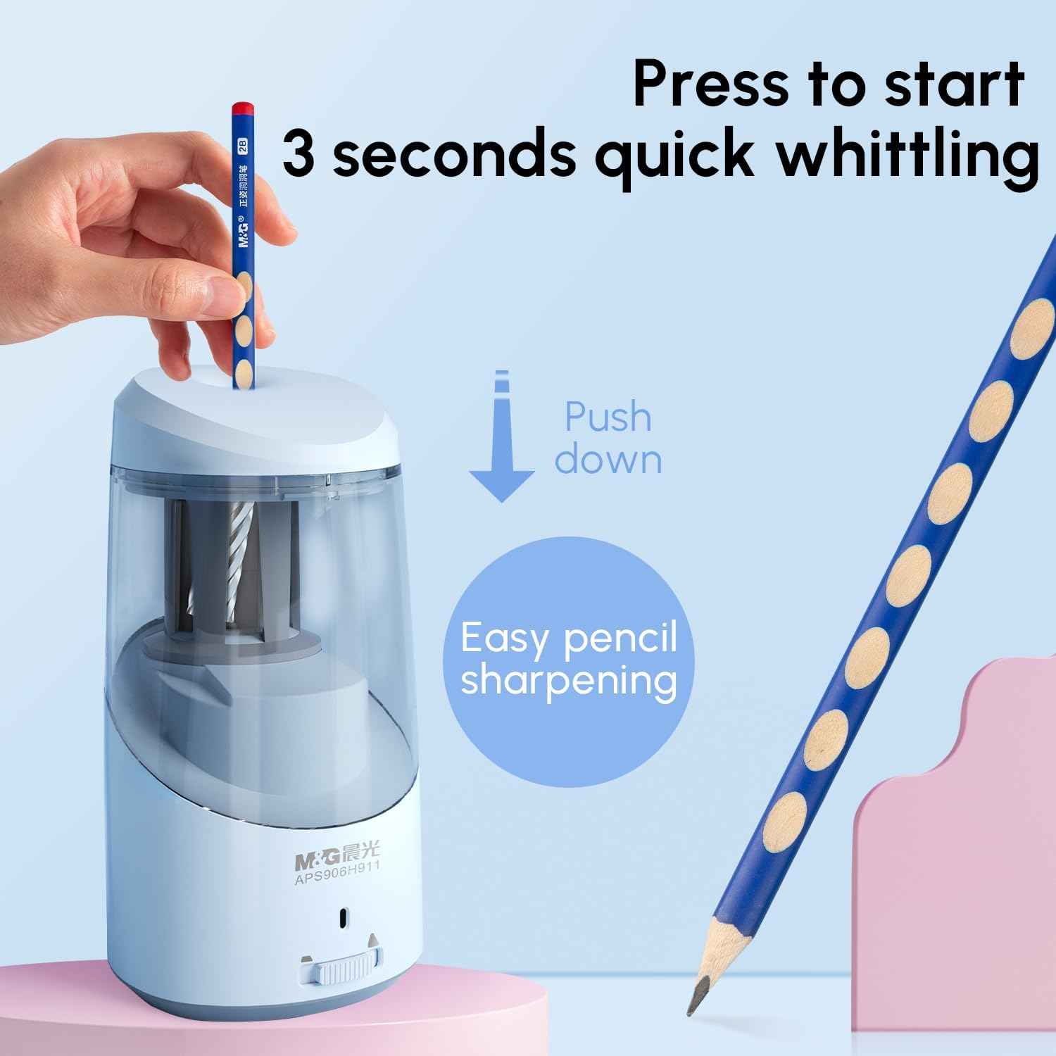 M&G Electric Pencil Sharpener USB Operated for 6-8mm Pencils - TTpen