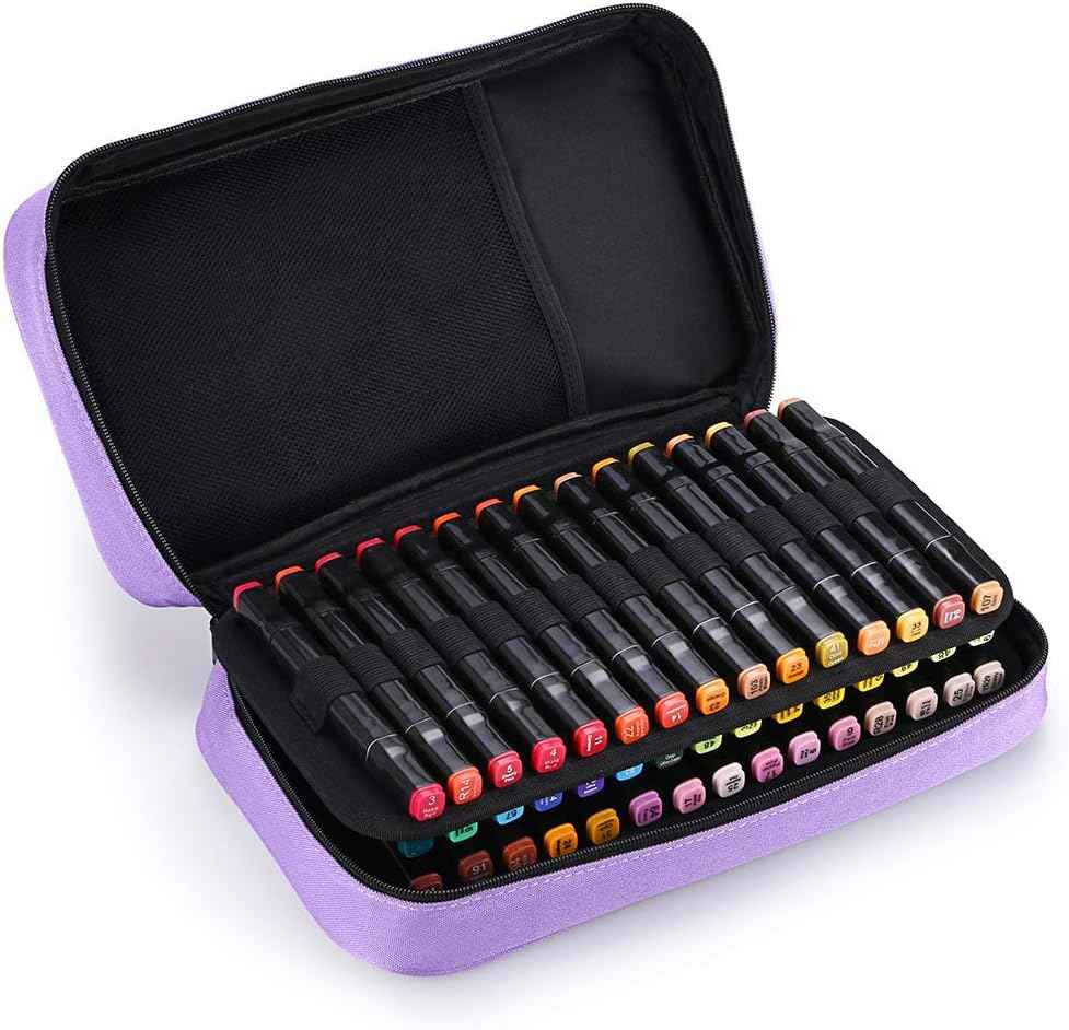 60 Slots Art Marker Pen Carrying Case Lipstick Organizer - TTpen