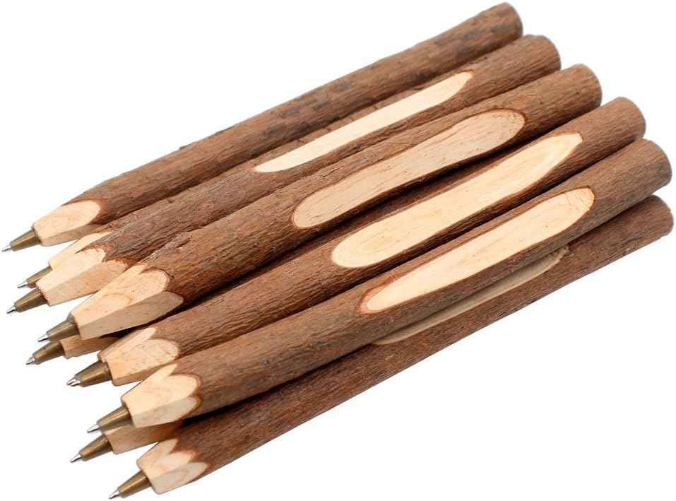10PCS Handmade Wooden Vintage Original Ecological Wood Ballpoint Pen - TTpen
