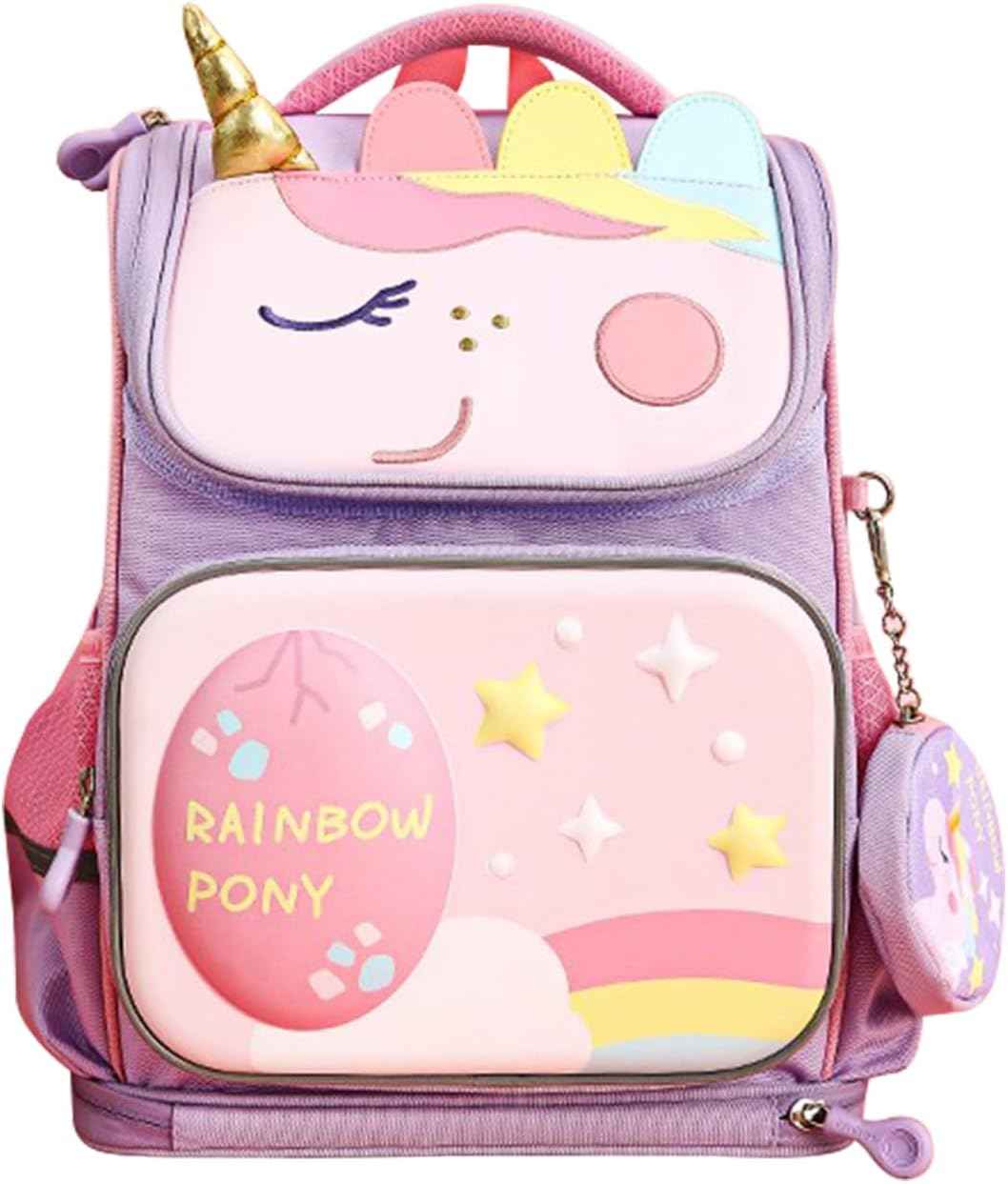 M&G Kids Large Capacity Pink Unicorn Backpack Girls School Bag - TTpen