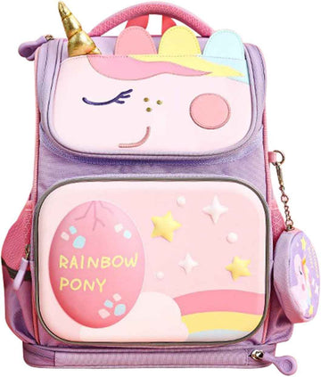 M&G Kids Large Capacity Pink Unicorn Backpack Girls School Bag - TTpen