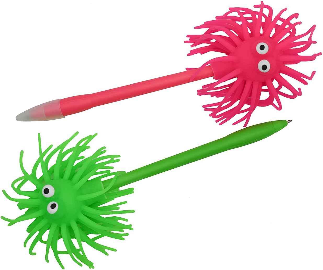 6 PCS Cute Sea Urchin Shaped Pens Soft Rubber Ballpoint Pens - TTpen