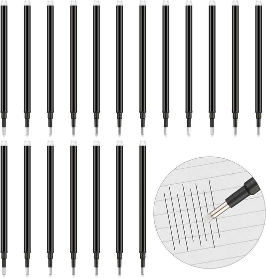 24 Pack Erasable Gel Ink Pen Refills Fine Point 0.5 mm (Black) - TTpen