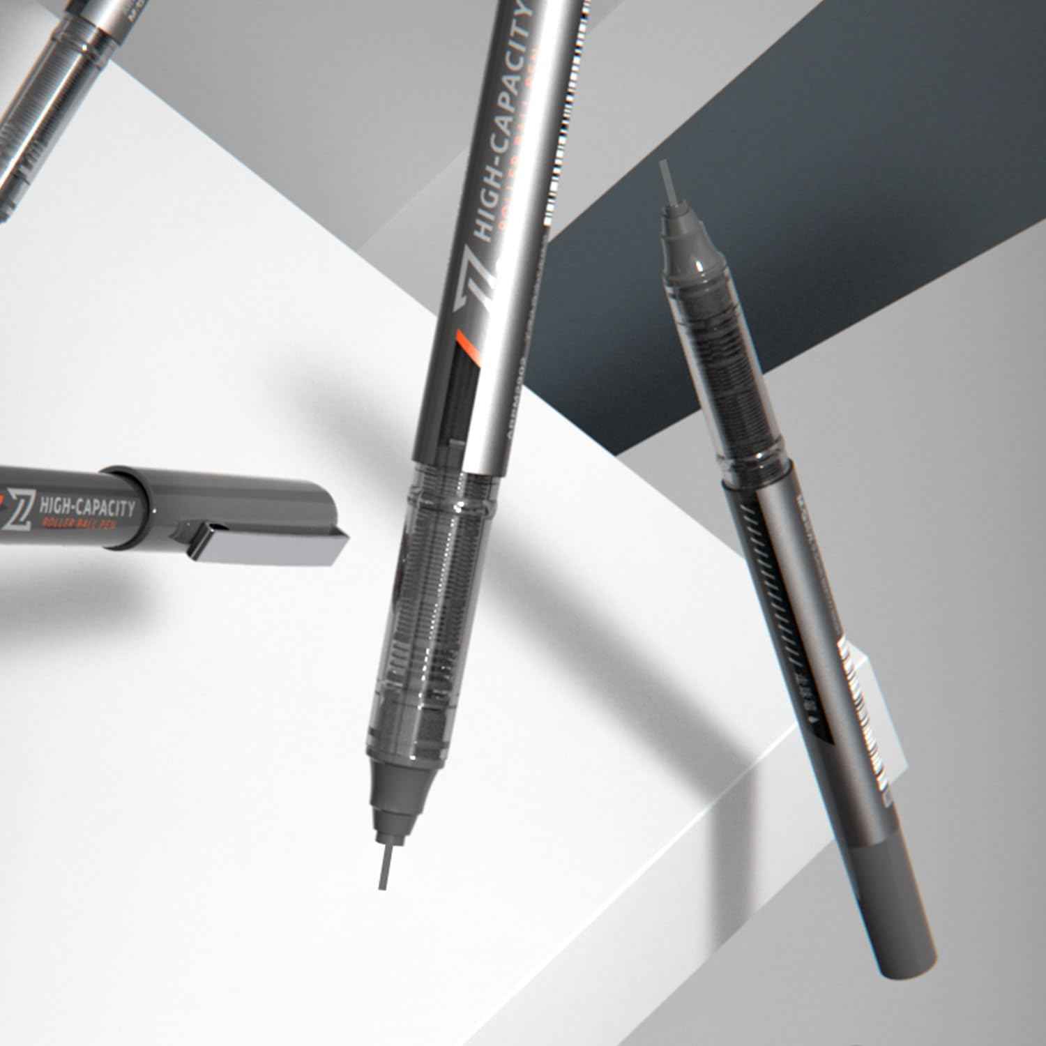 M&G 10Pcs Liquid Rollerball Pens,0.5mm Black Ink Ultra Fine Point Pens - TTpen