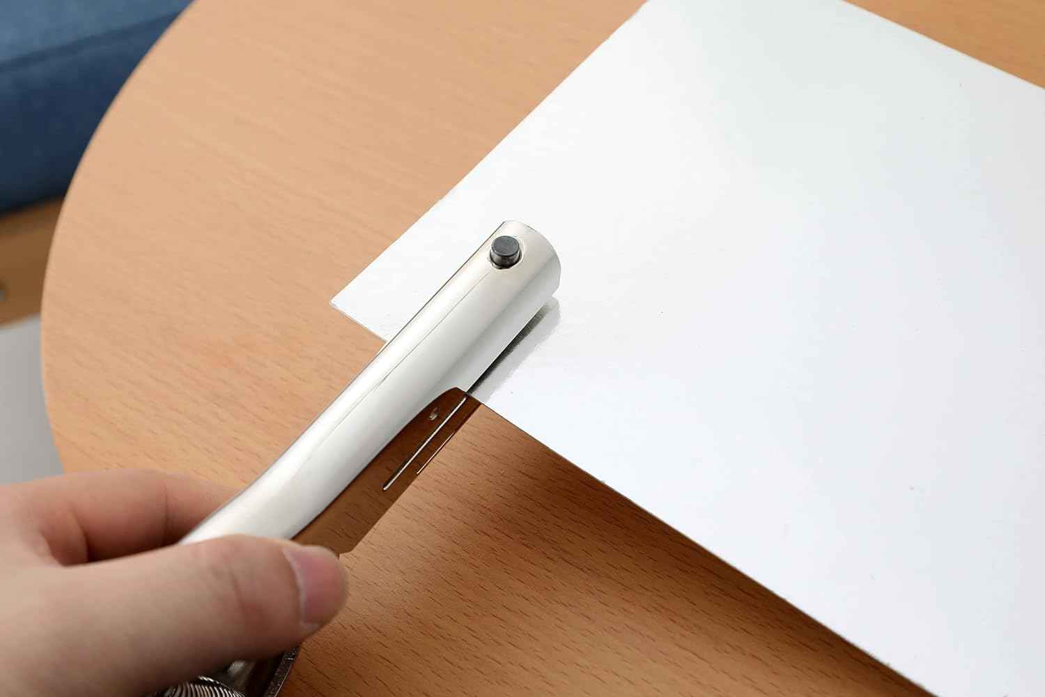 Heavy Duty Hand Held Long Hole Punch for Paper Cards Plastic Cardboard - TTpen