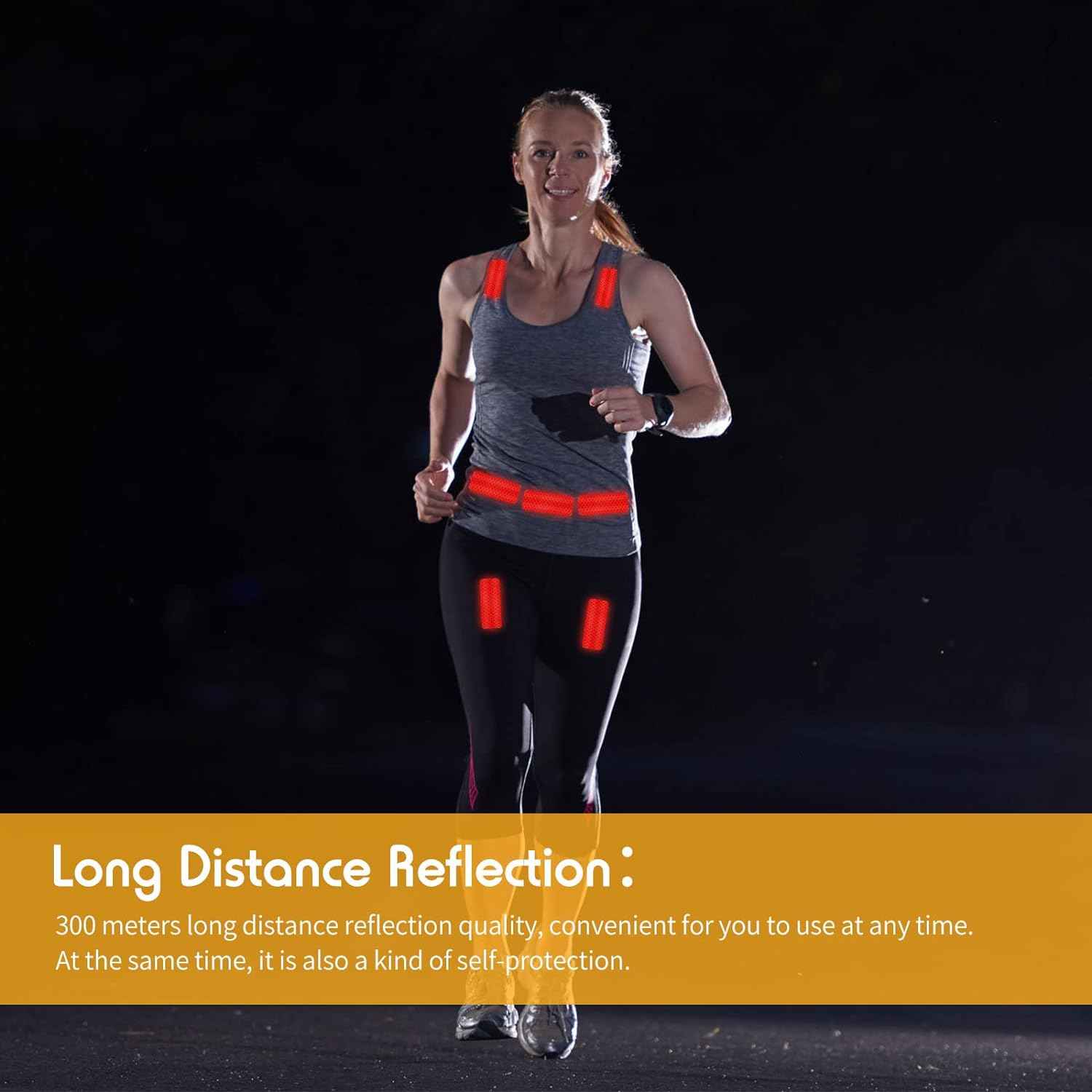 60PCS Warning Safety Reflective Tape Stickers 3x8cm - TTpen