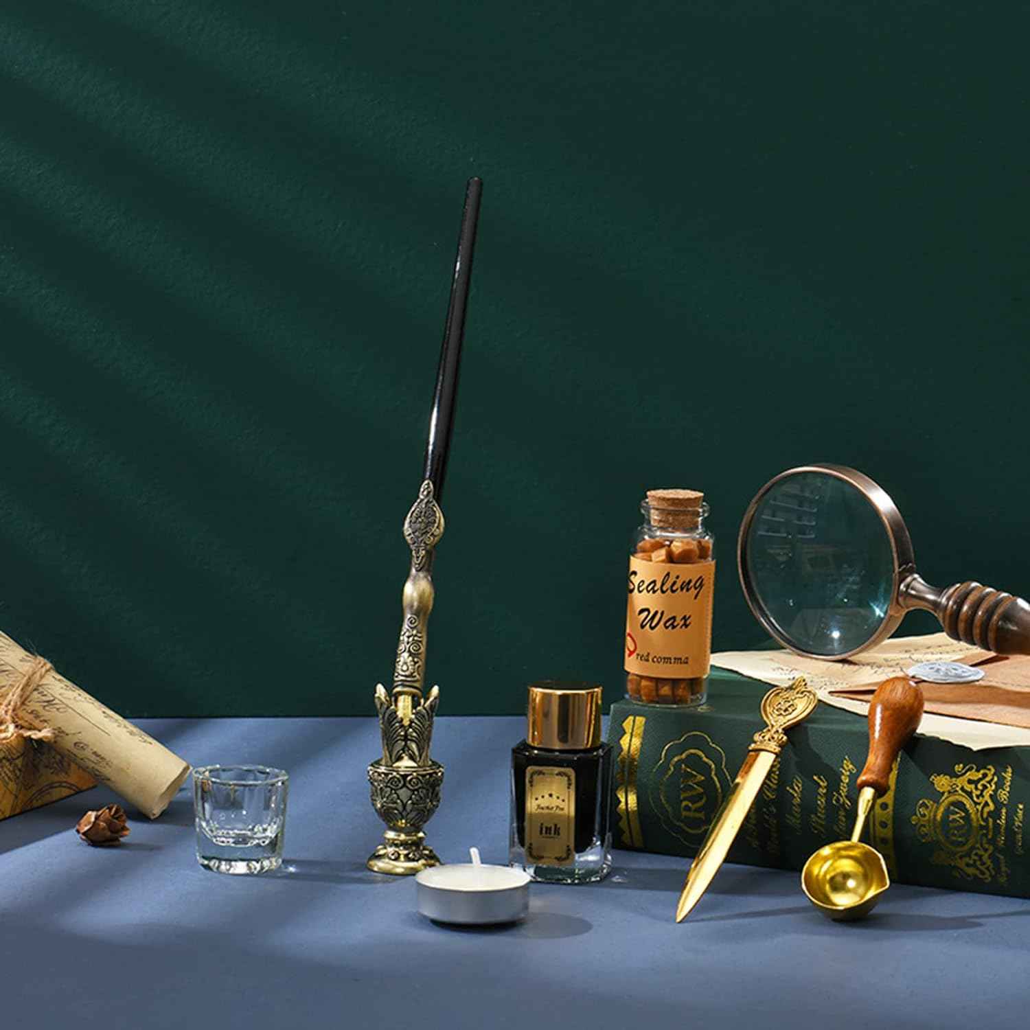 8pcs Dip Pen Ink Wax Seal Letter Opener Tool Calligraphy Gift Set - TTpen