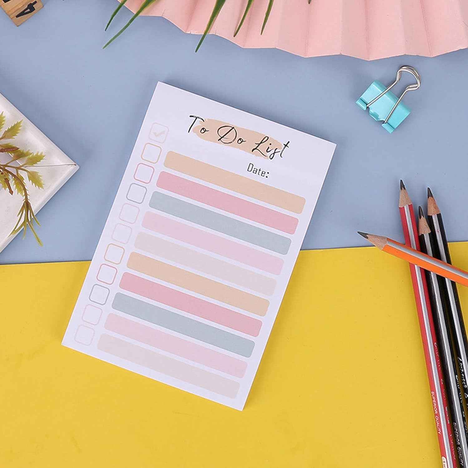 To Do List Memo Sticky Notes 4 Color 50 Sheets/Pad - TTpen