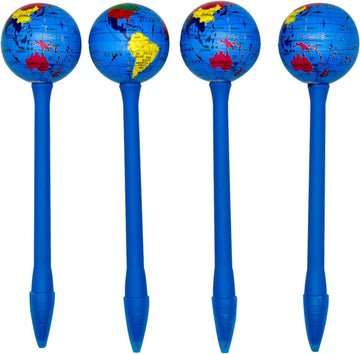 4PCS World Globe Earth Tellurion Ballpoint Pens 1.0MM Black Ink - TTpen