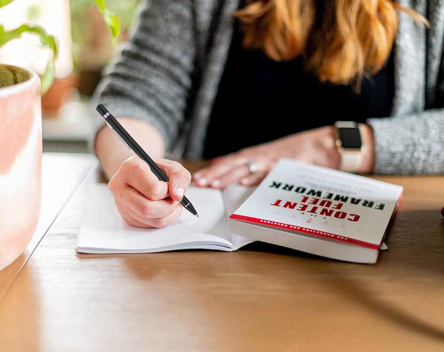 3 Pack Metal Ballpoint Pens with 6 Replaceable Refills (Black,White,Champagne) - TTpen