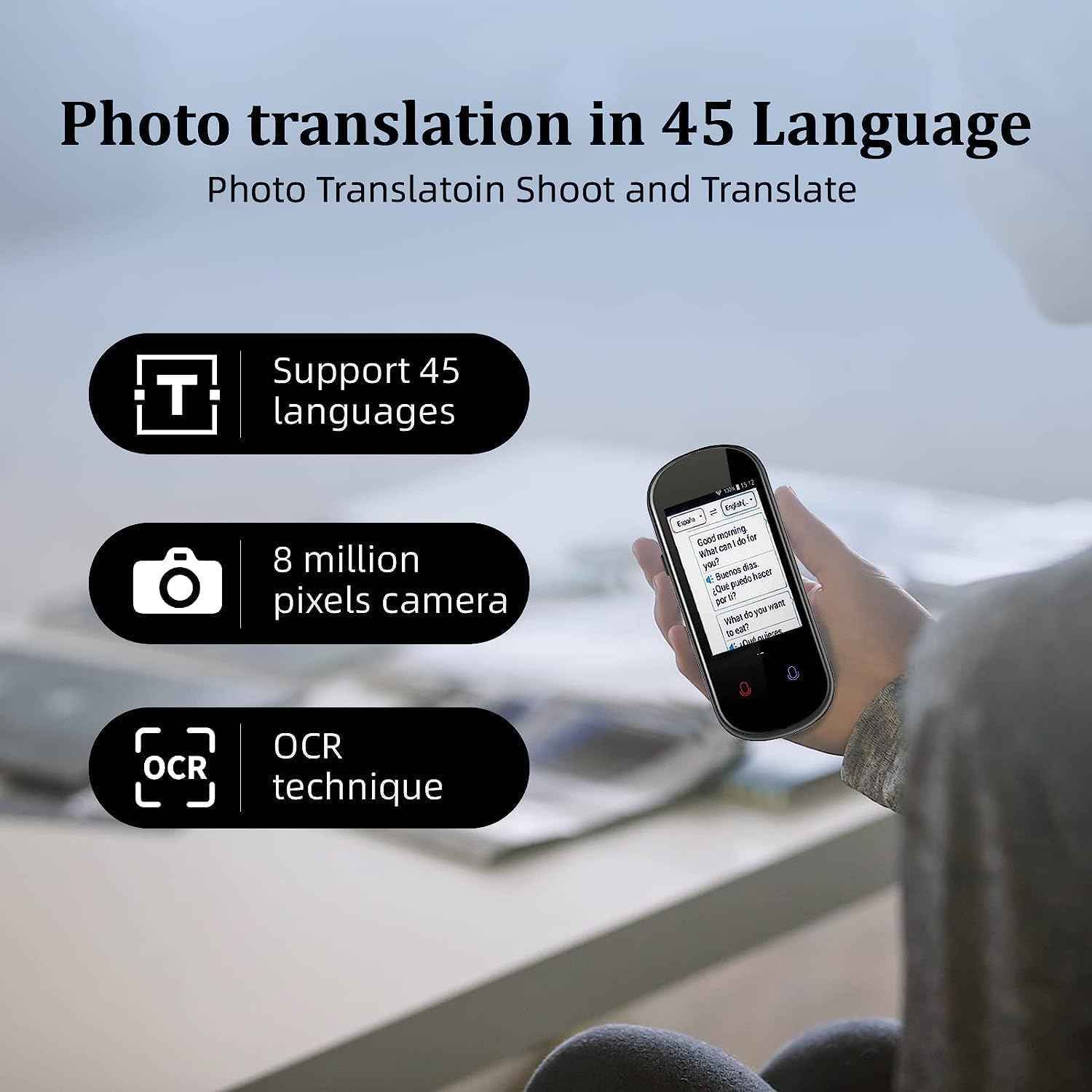 Z2 Intelligent Voice Translator,Electronic Instant 138 Foreign Language Translator - TTpen