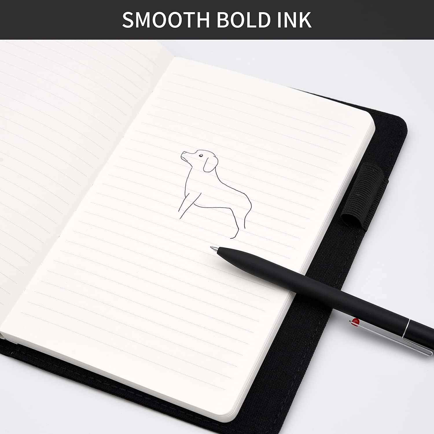 Kaco 0.5mm Black Retractable Liquid Gel Pen,10 pack - TTpen