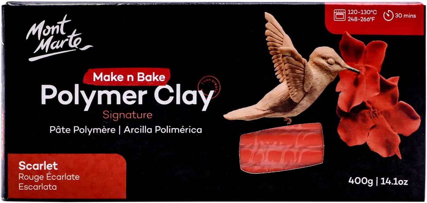 Mont Marte Make n Bake Polymer Clay Signature 400g Block - TTpen