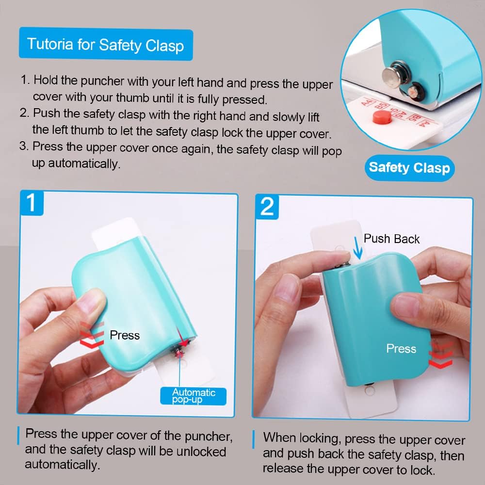 KW-trio 6-Hole Paper Punch Handheld for A4 A5 B5