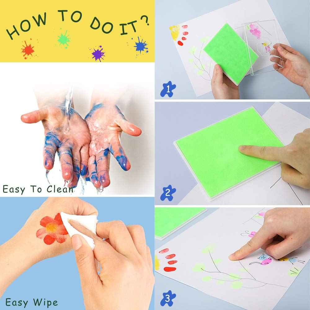 2pcs Large Size Craft Ink Stamp Pads 12x10cm - TTpen