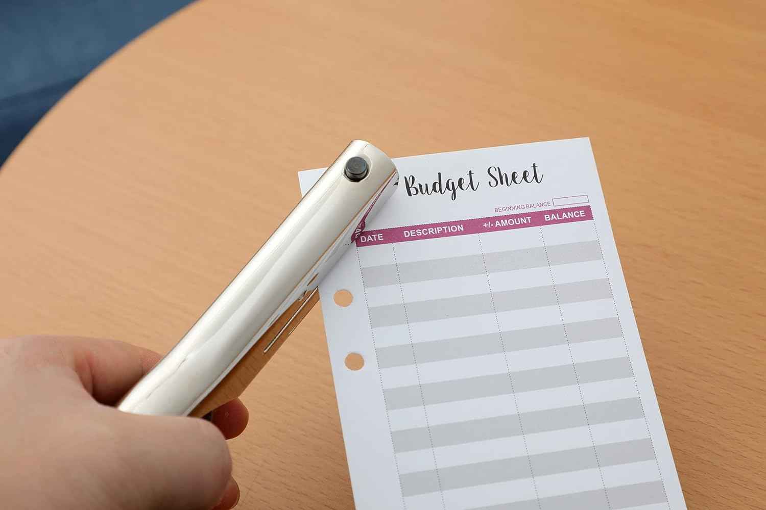 Heavy Duty Hand Held Long Hole Punch for Paper Cards Plastic Cardboard - TTpen