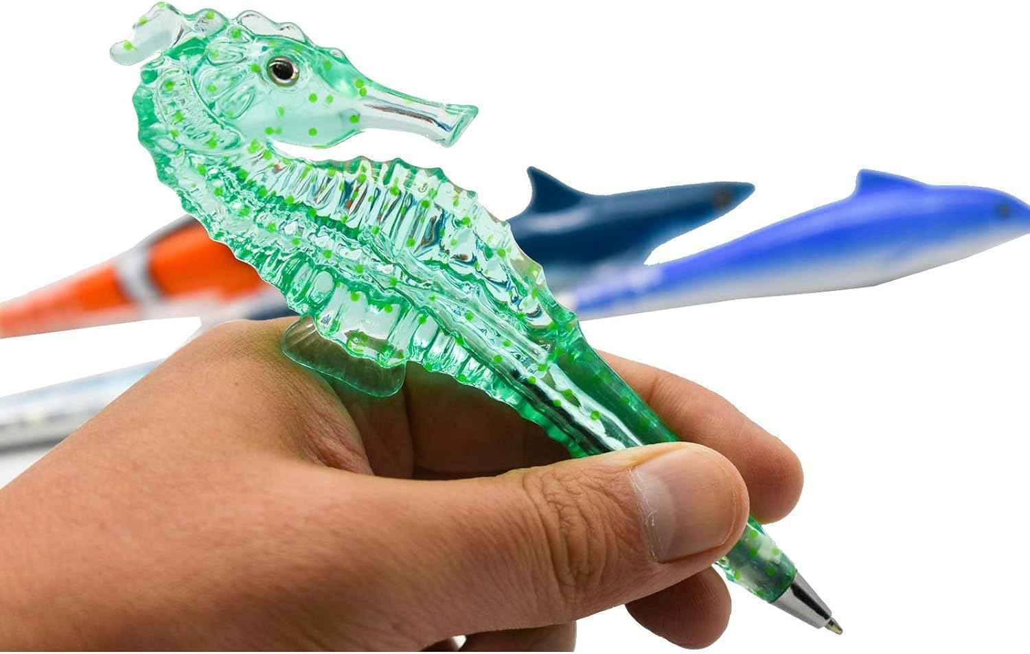 5PCS Clownfish Shark Sea Horse Dolphin Pens Sea Animal Ballpoint Pens - TTpen