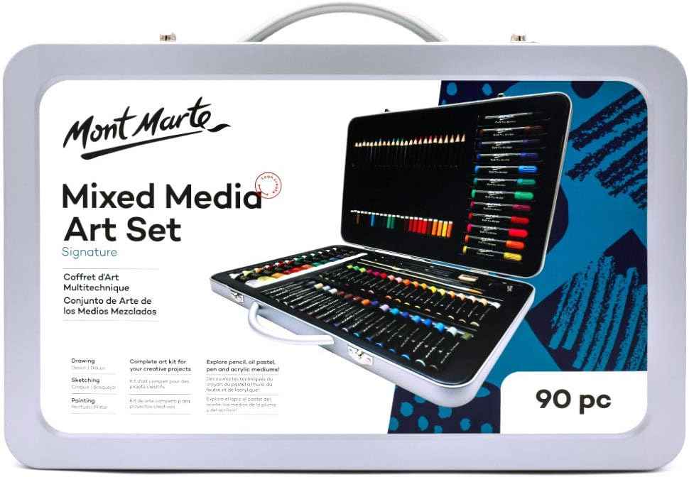Mont Marte 90-Piece Premium Art Set with Aluminium Case - TTpen