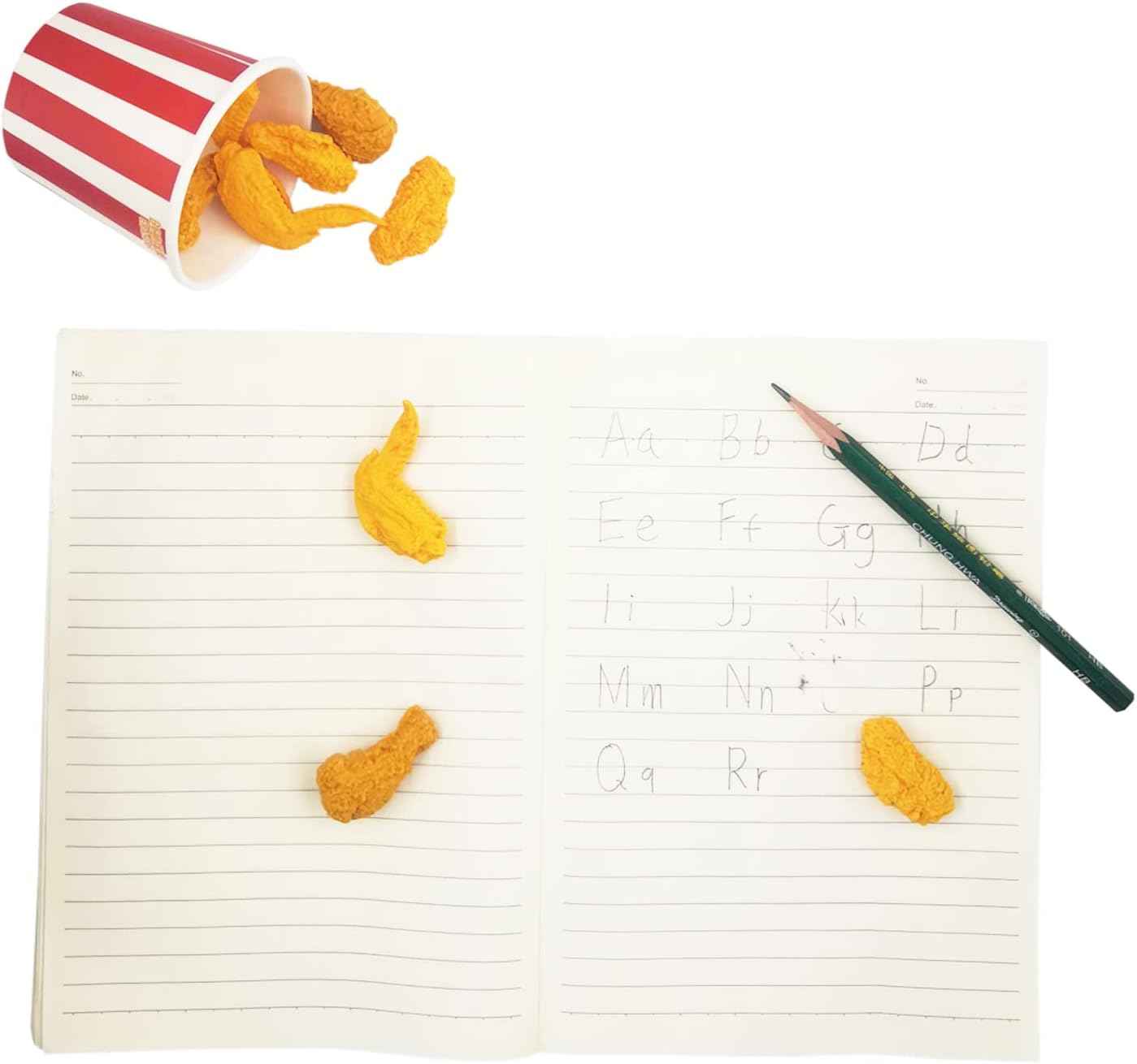 Food Fried Chicken Pencil Erasers 27 Pack - TTpen