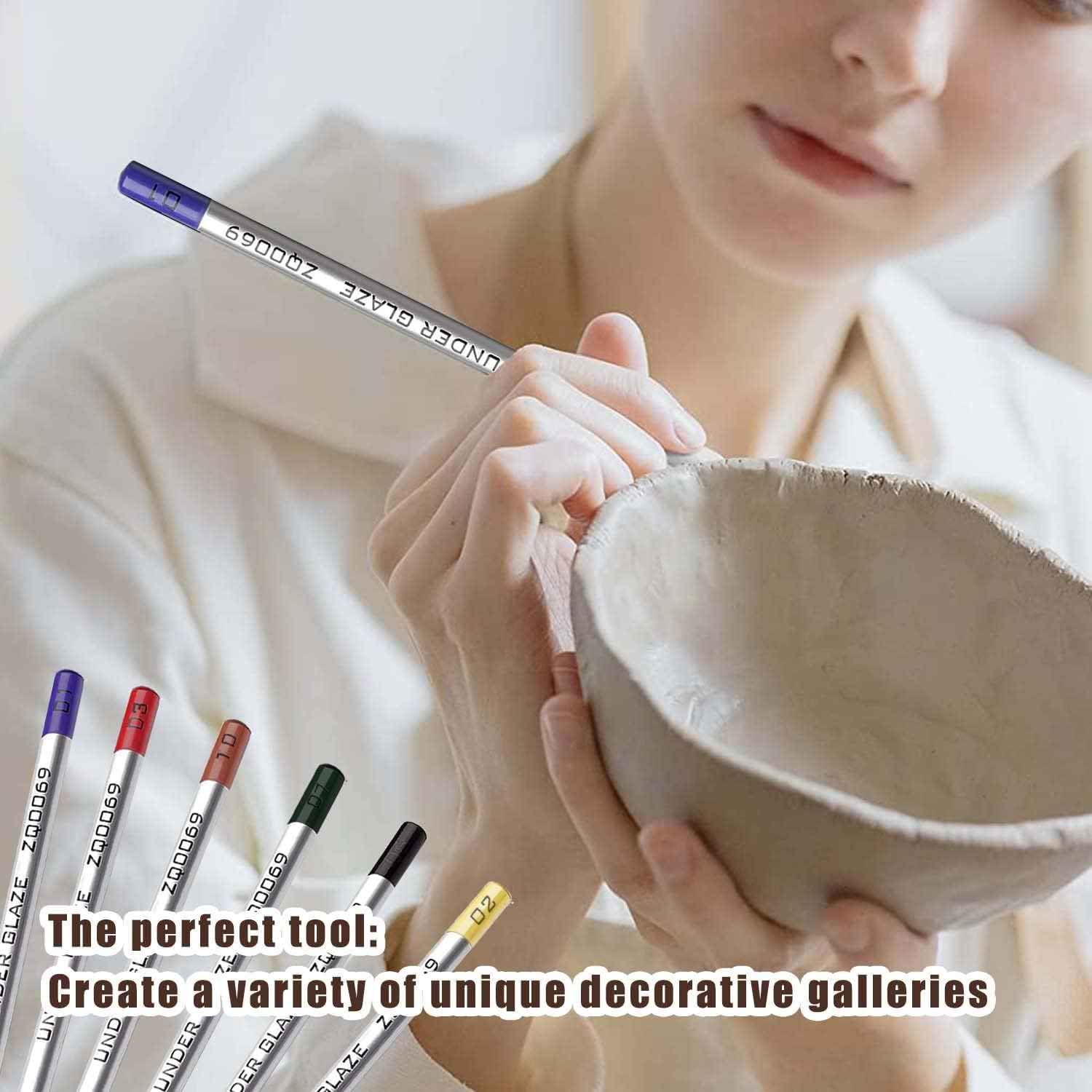 6 Colors Underglaze Pencils for Pottery - TTpen
