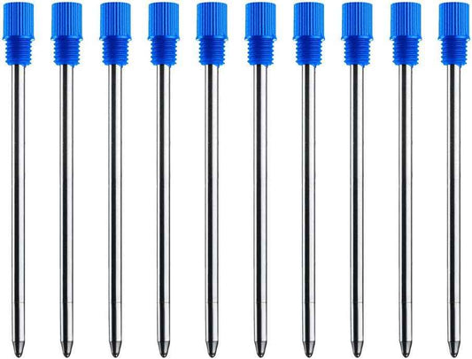 10pcs Black Blue Ink Replaceable Ballpoint Pen Refills,2.75 inch (70mm) - TTpen
