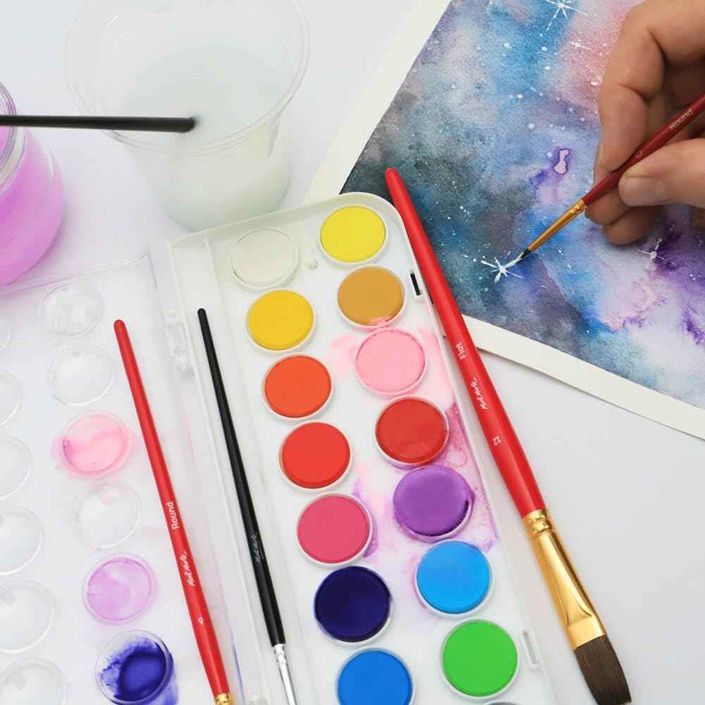 Mont Marte Watercolour Cake Set Discovery 16 Brilliant Colours - TTpen