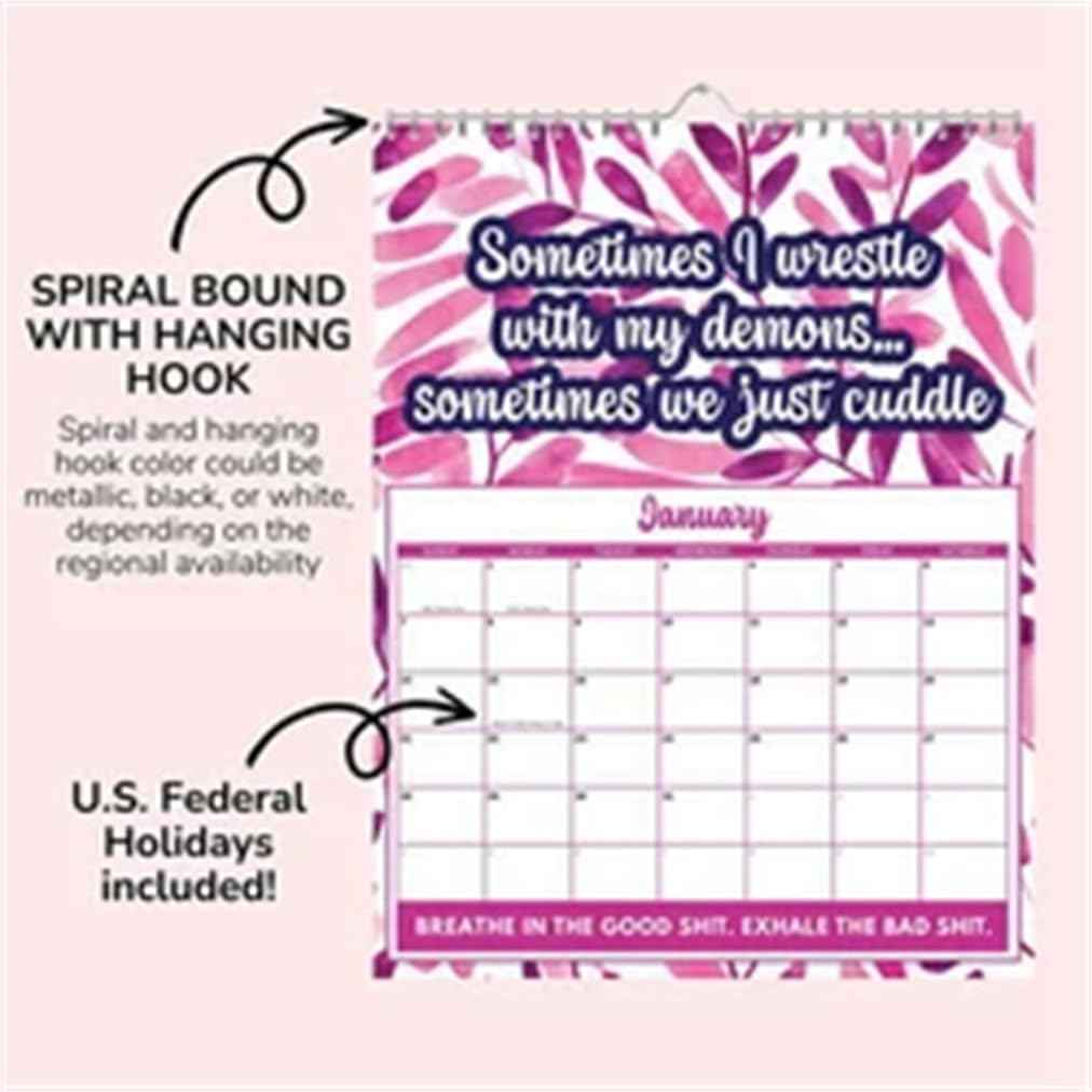 2024 'Fuck It' Calendar Monthly Planner with Funny Swear Words - TTpen