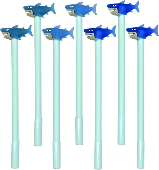 9PCS Cute Cartoon Shark Marine Animal Gel Pens Black Ink - TTpen