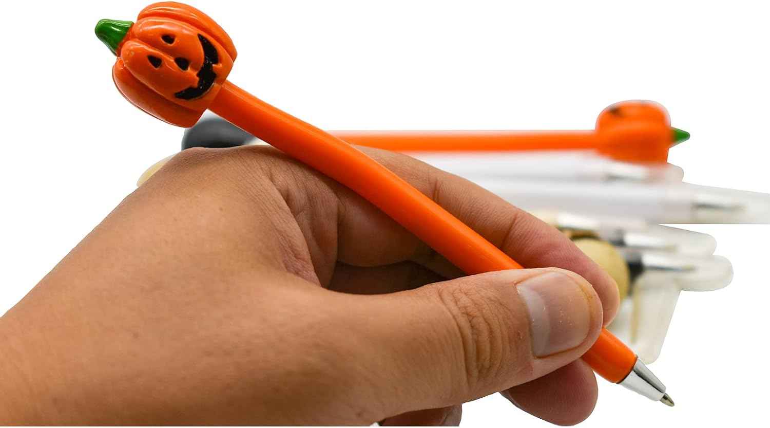 18 PCS Halloween Spooky Skull Pumpkin Grimace Vampire Ballpoint Pens - TTpen