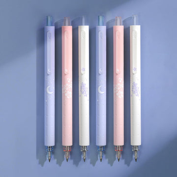 Kaco Gel Pens Cute Stationery 6 Pieces 0.5mm