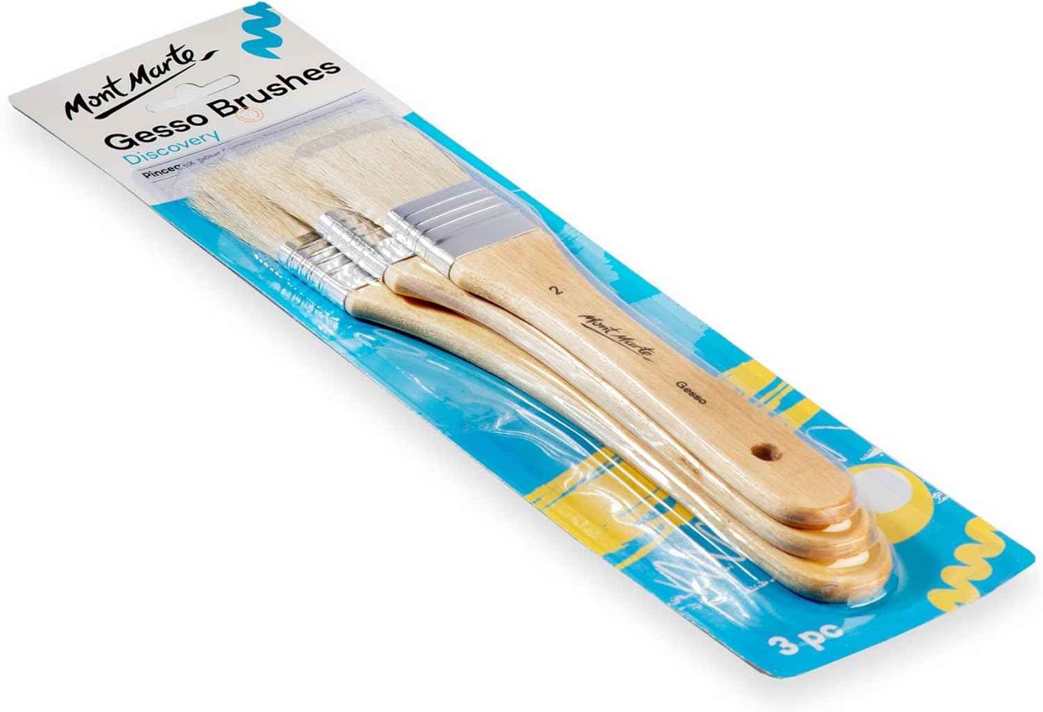 Mont Marte Gesso Brushes Sizes 2.4.6 - TTpen