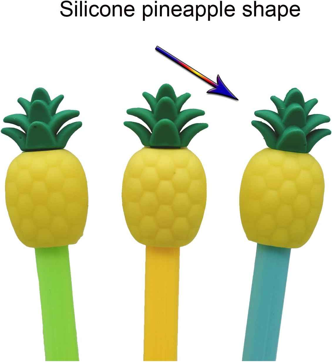 12PCS Cute Pineapple Fruit Gel Pens Black Ink 0.5mm - TTpen
