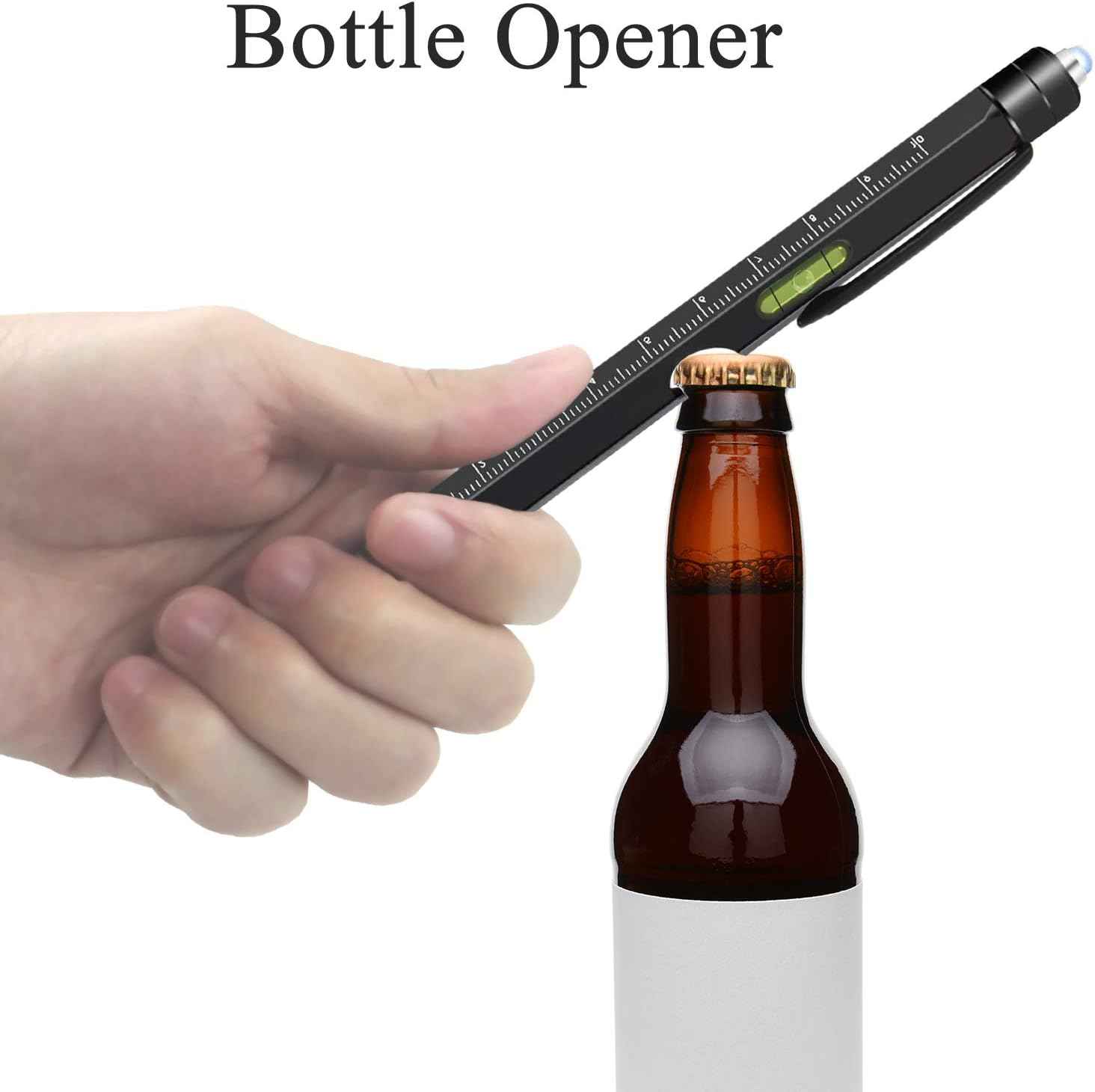 2Pcs Multi Tool Pen,Father's Day Cool Gadget for Him (Black) - TTpen