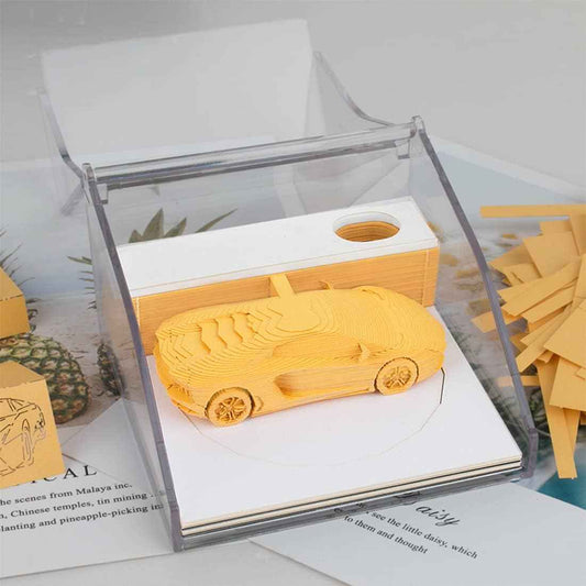 Sports Car 3D Memo Pad Notepads with Pen Holder - TTpen