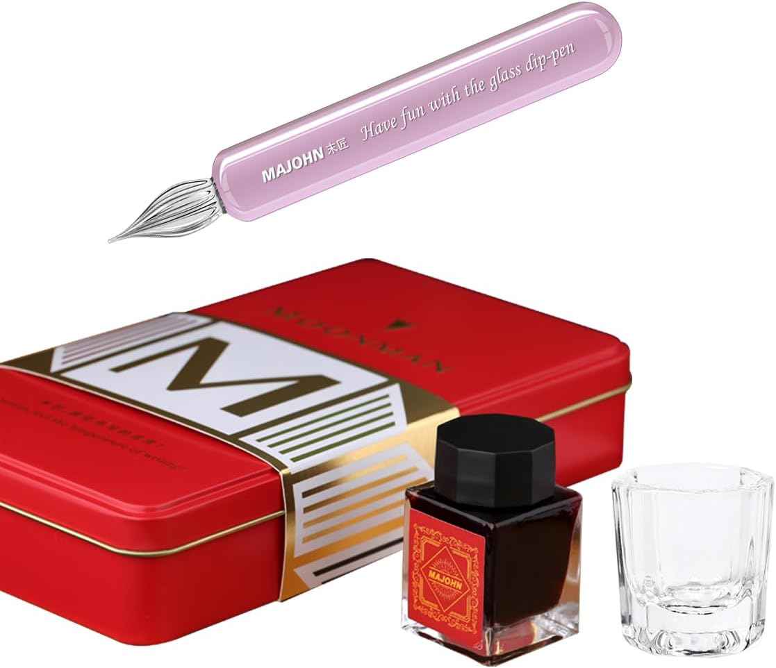 Majohn Crystal Glass Dip Pen Glass Pen Kit