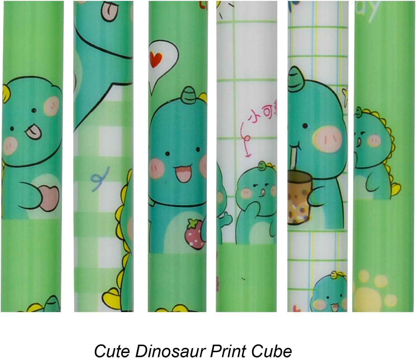 12PCS Cute Dinosaur Retractable Gel Pens For Kids School Supplies - TTpen