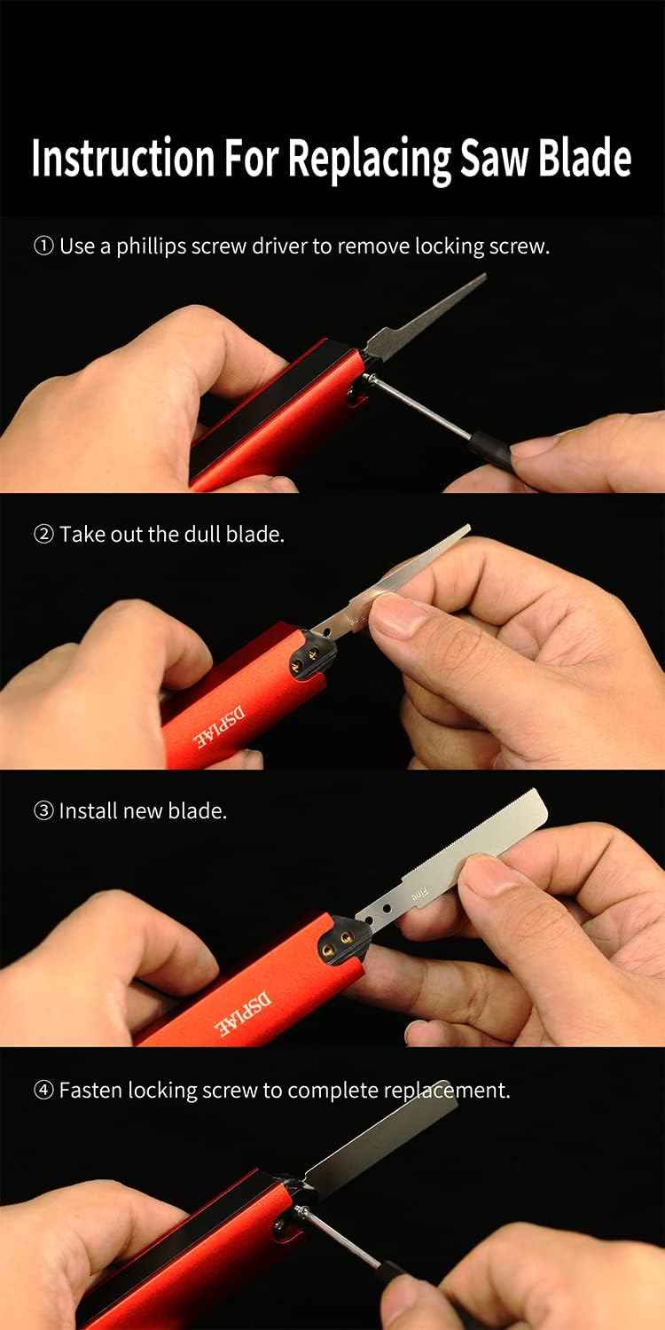 DSPIAE Aluminium Mini Hand Saw For Scale Model Miniature (AT-HW) - TTpen