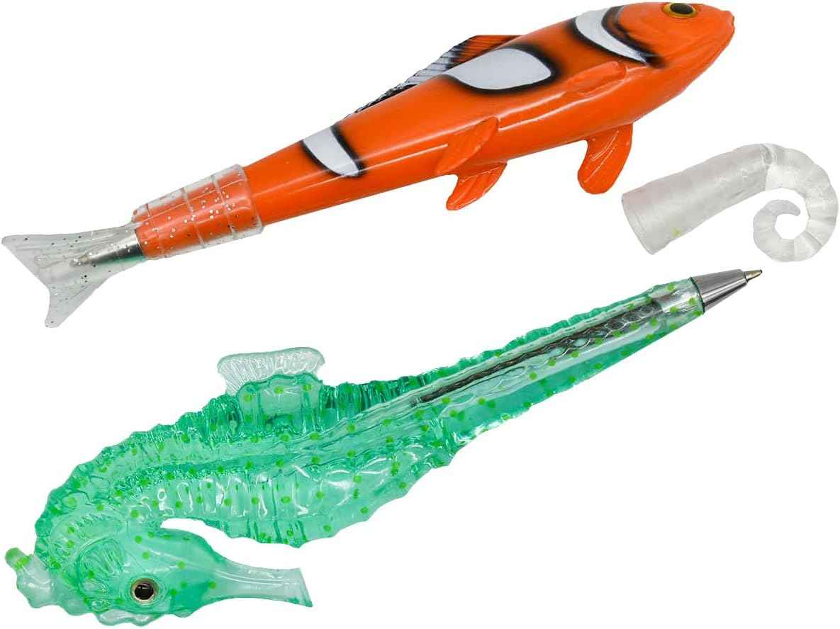 5PCS Clownfish Shark Sea Horse Dolphin Pens Sea Animal Ballpoint Pens - TTpen