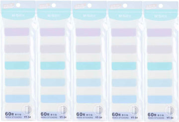 5 Pack Sticky Notes Annotation Tabs 300pcs Index Labels,Morandi Color - TTpen