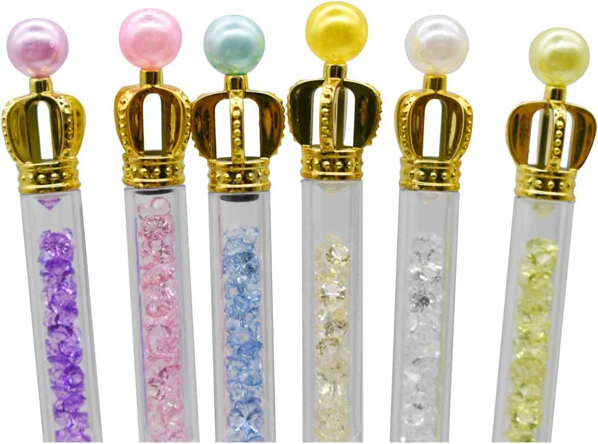 12PCS Fancy Floral Crown Gel Pens 0.5mm Black Ink - TTpen