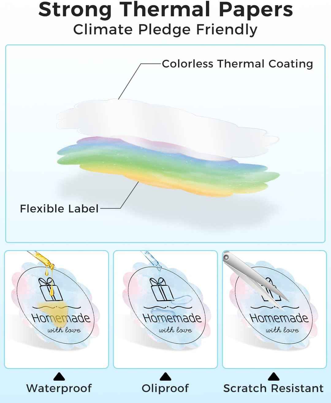 Phomemo 50x50mm Thermal Round Gradient Color Label for M110/M120/M200/M220 - TTpen