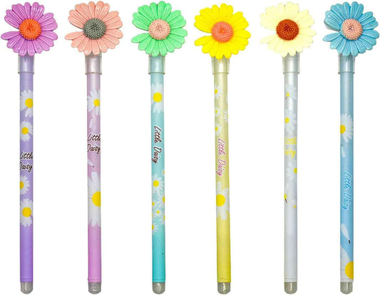 12PCS Fancy Daisy Gel Pens 0.5mm Black Ink - TTpen