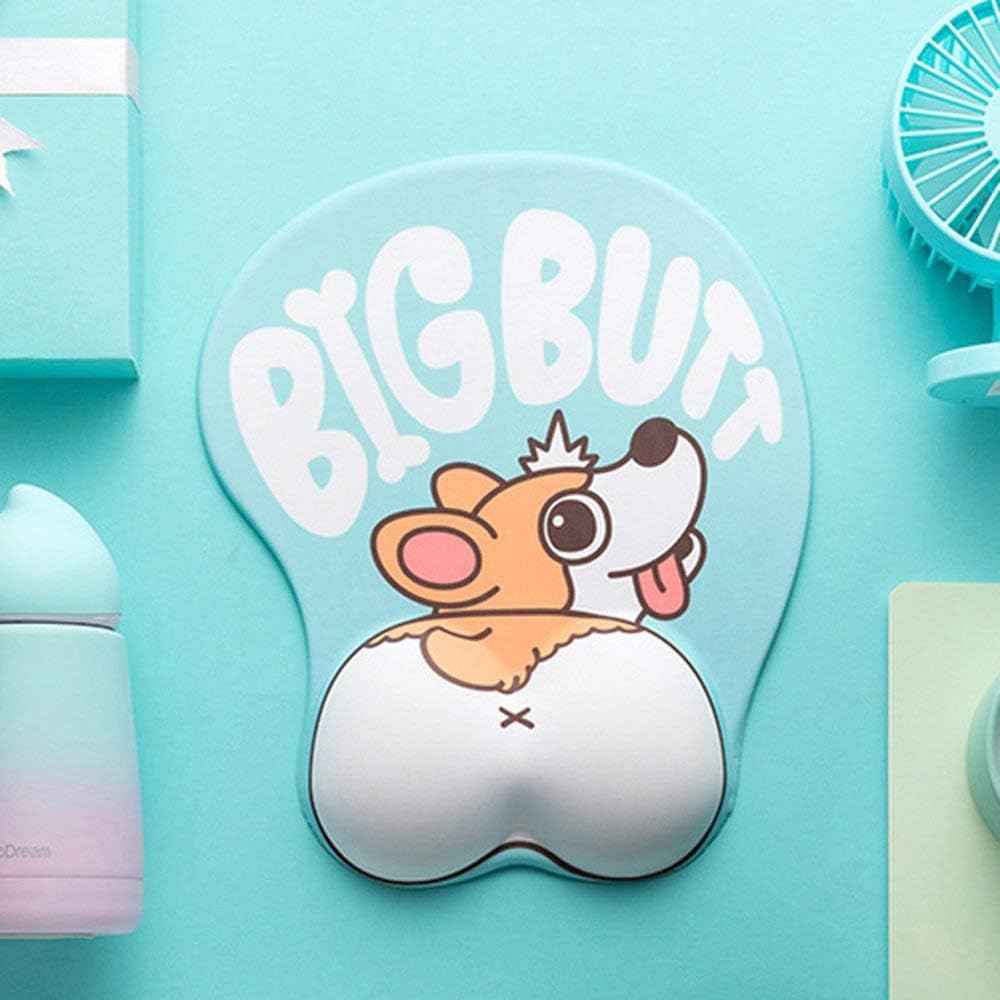 Cute Corgi Dog Butt Anime Mouse Pad with Wrist Support - TTpen