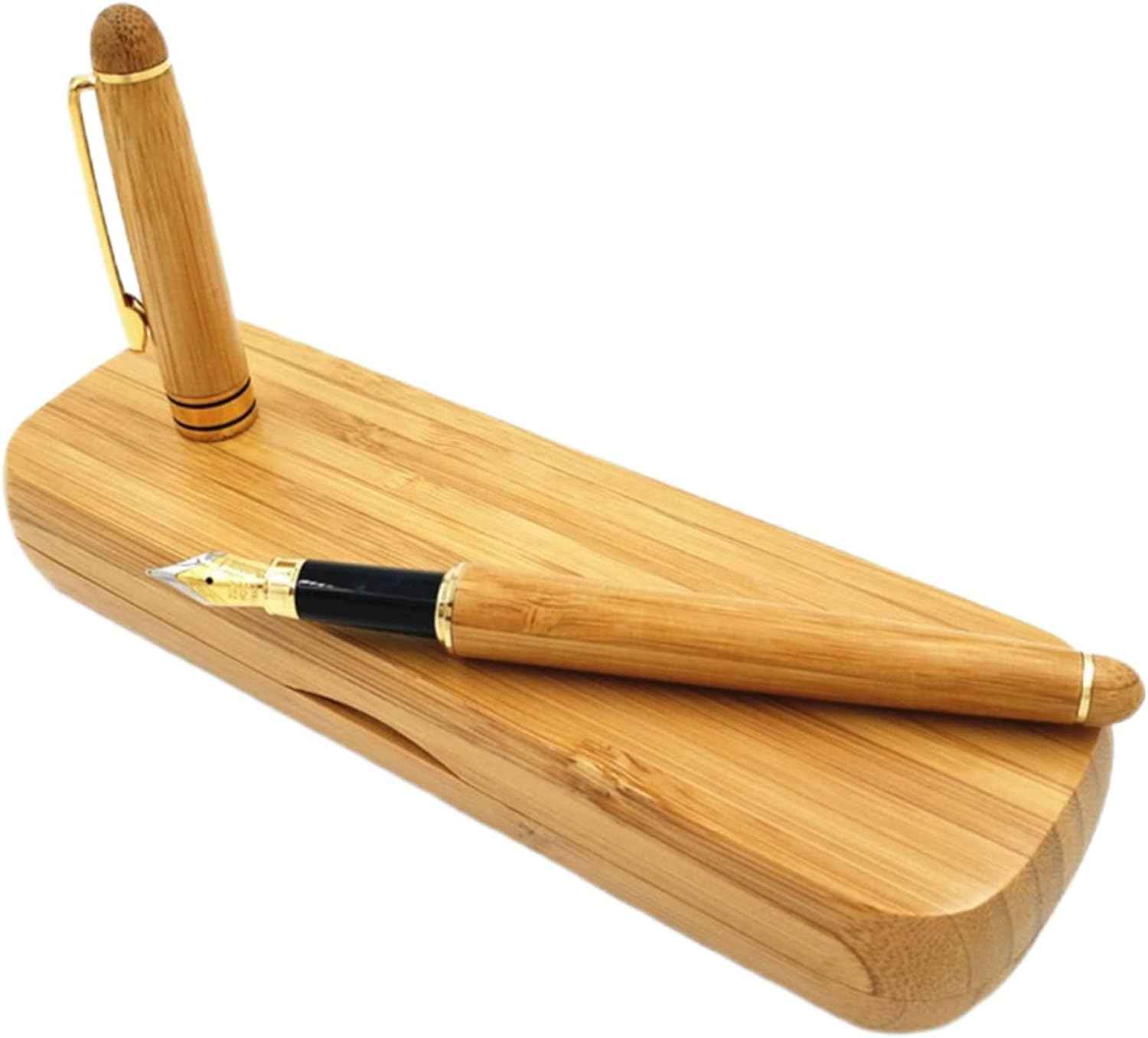Bamboo Fountain Pen with Gift Pen Holder Case - TTpen
