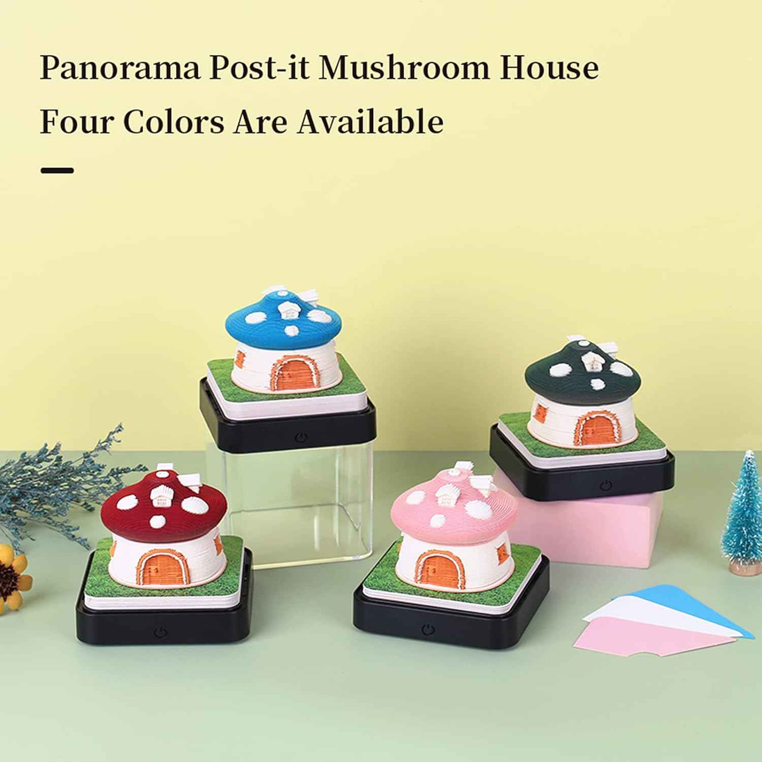 2024 Time Piece Mushroom Calendar Memo Pad with LED Lights - TTpen