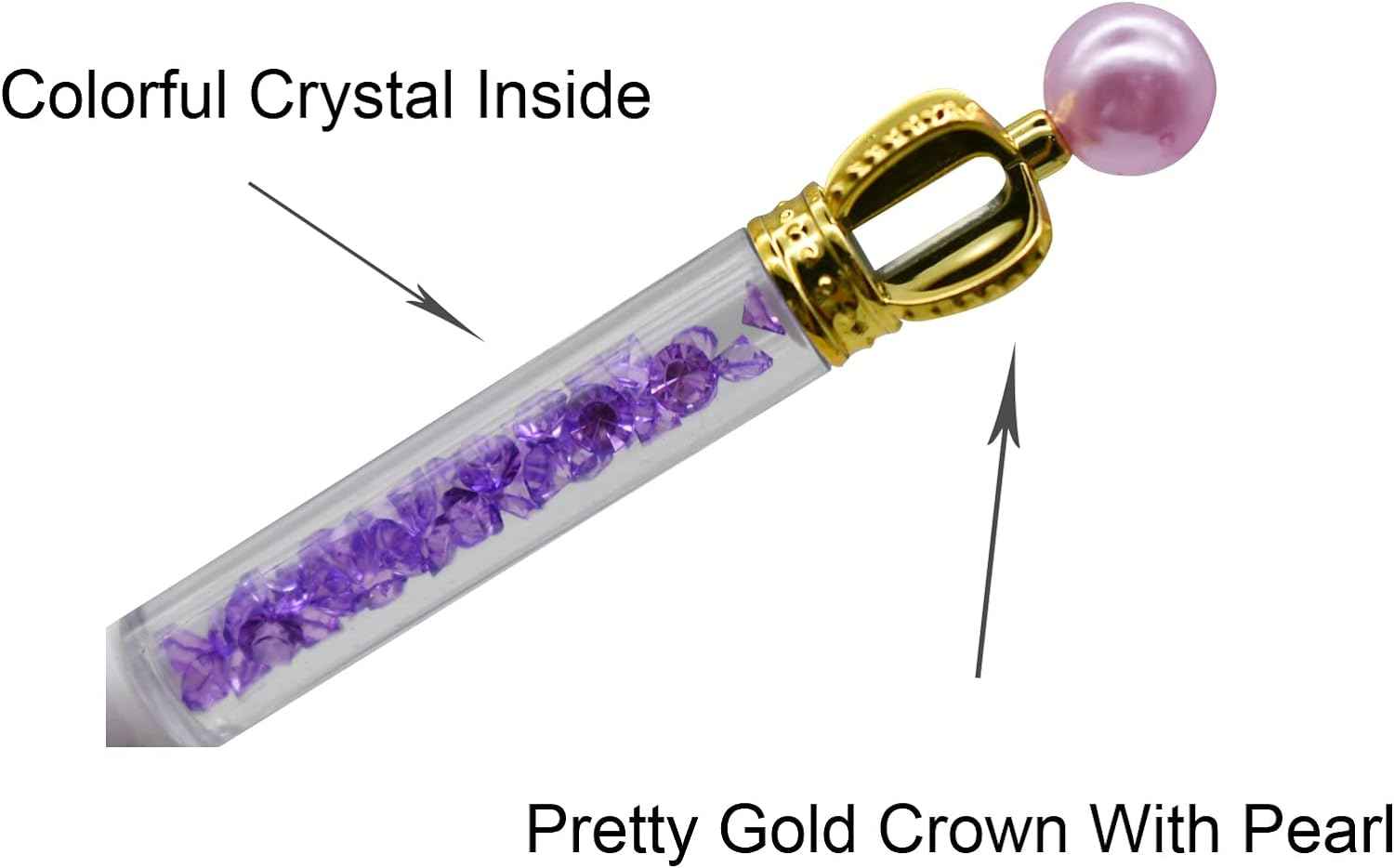 12PCS Fancy Floral Crown Gel Pens 0.5mm Black Ink - TTpen