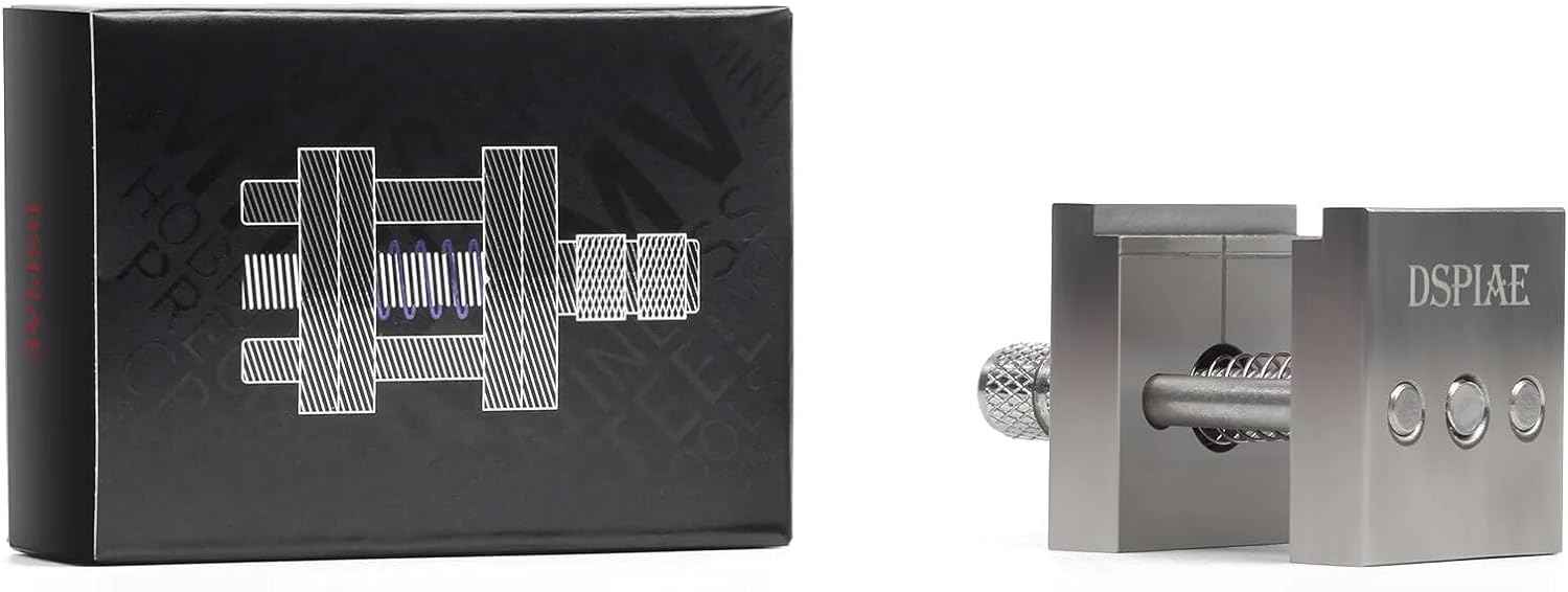 DSPIAE Stainless Steel Precision Mini Vise Grip Width 0.88inch - 0.22inch (AT-MV) - TTpen