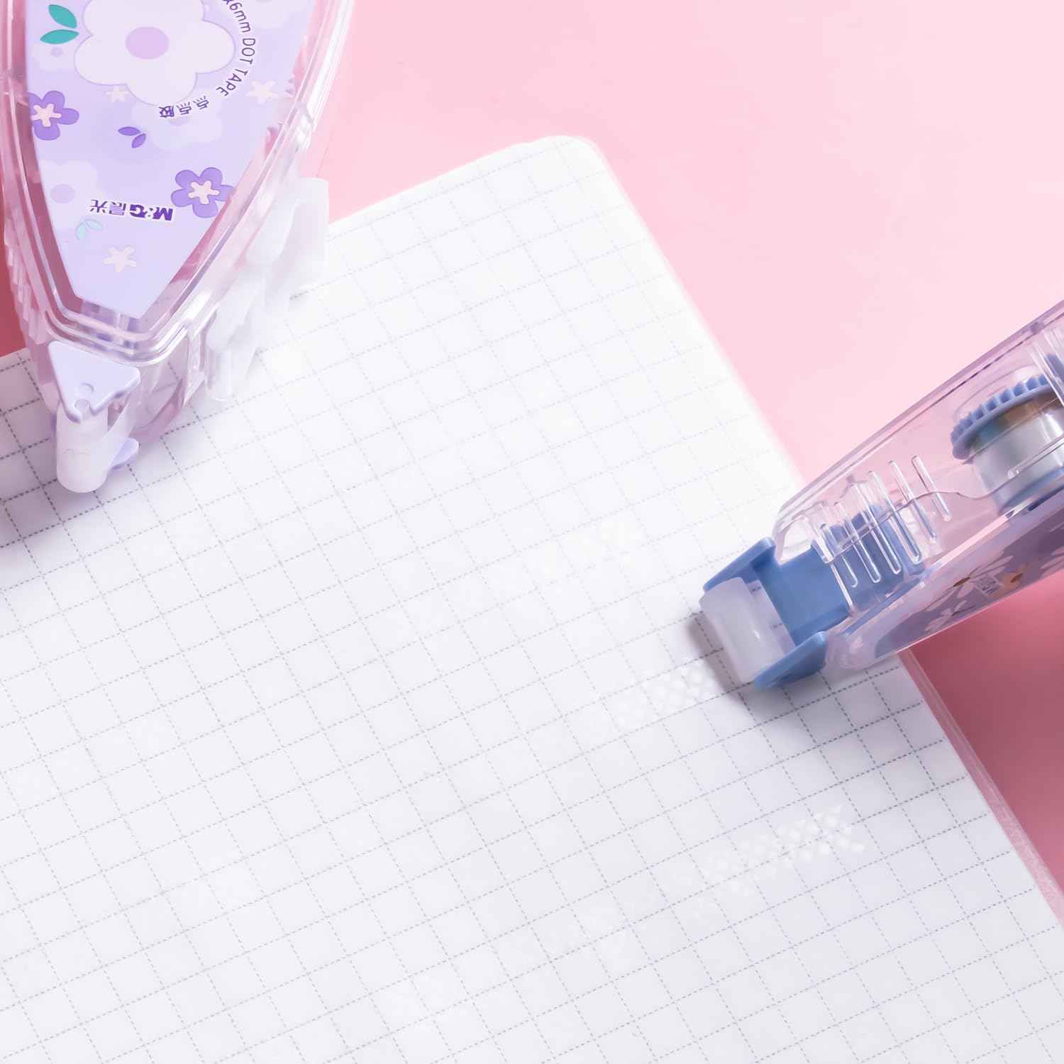 M&G Double Sided Glue Transparent Tape Roller,48M/157FT,6 Pack - TTpen