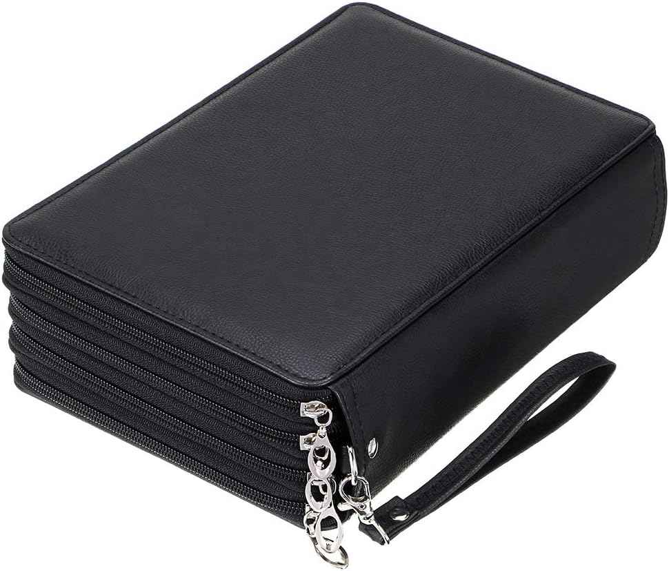 200 Slots PU Leather Pencil Case Holder Organizer - TTpen